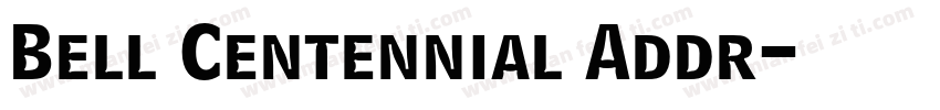 Bell Centennial Addr字体转换